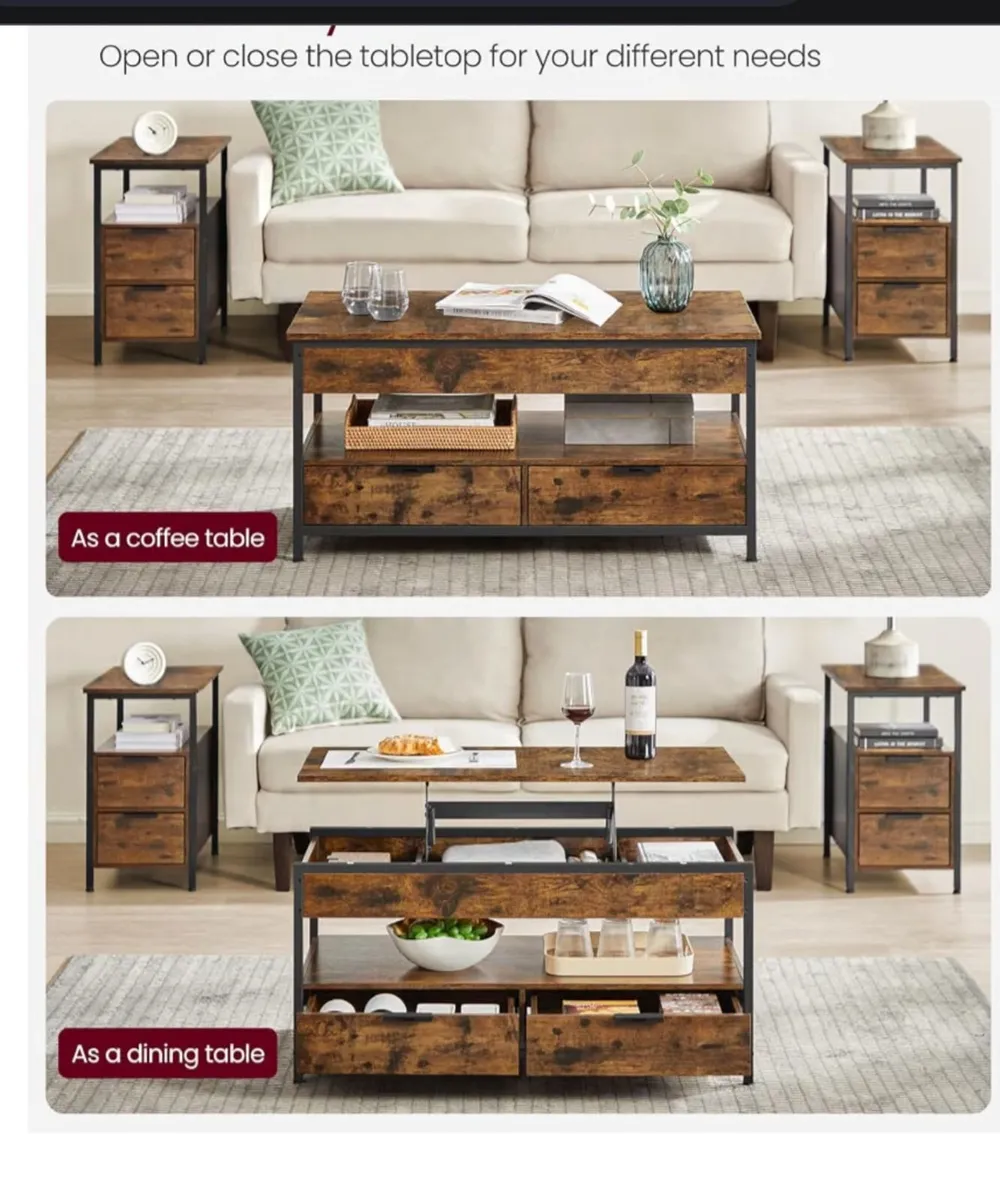Lift Top Coffee Table - Image 2