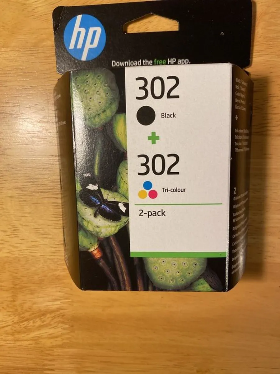 HP 302 ink, 2-pack, black and tri-colour - Image 1
