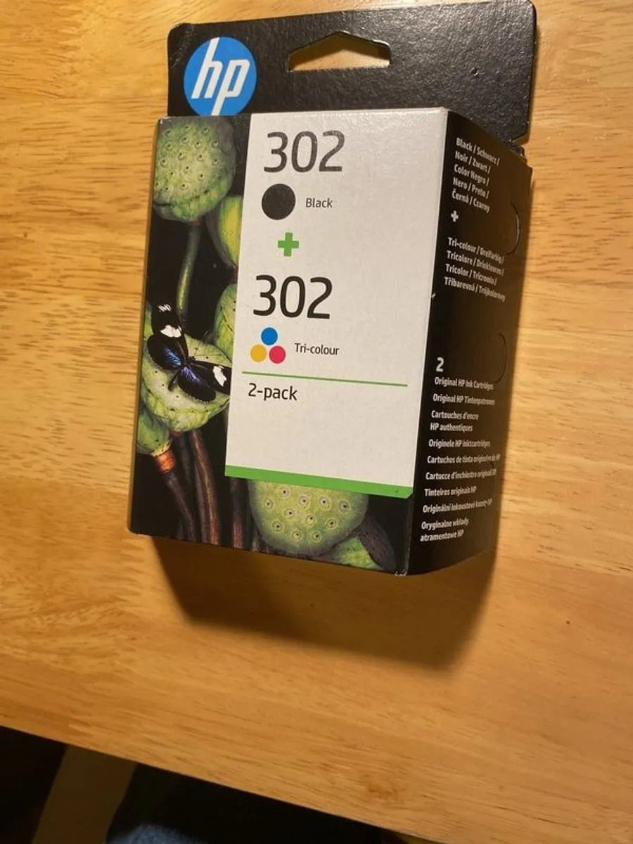 HP 302 ink, 2-pack, black and tri-colour - Image 2