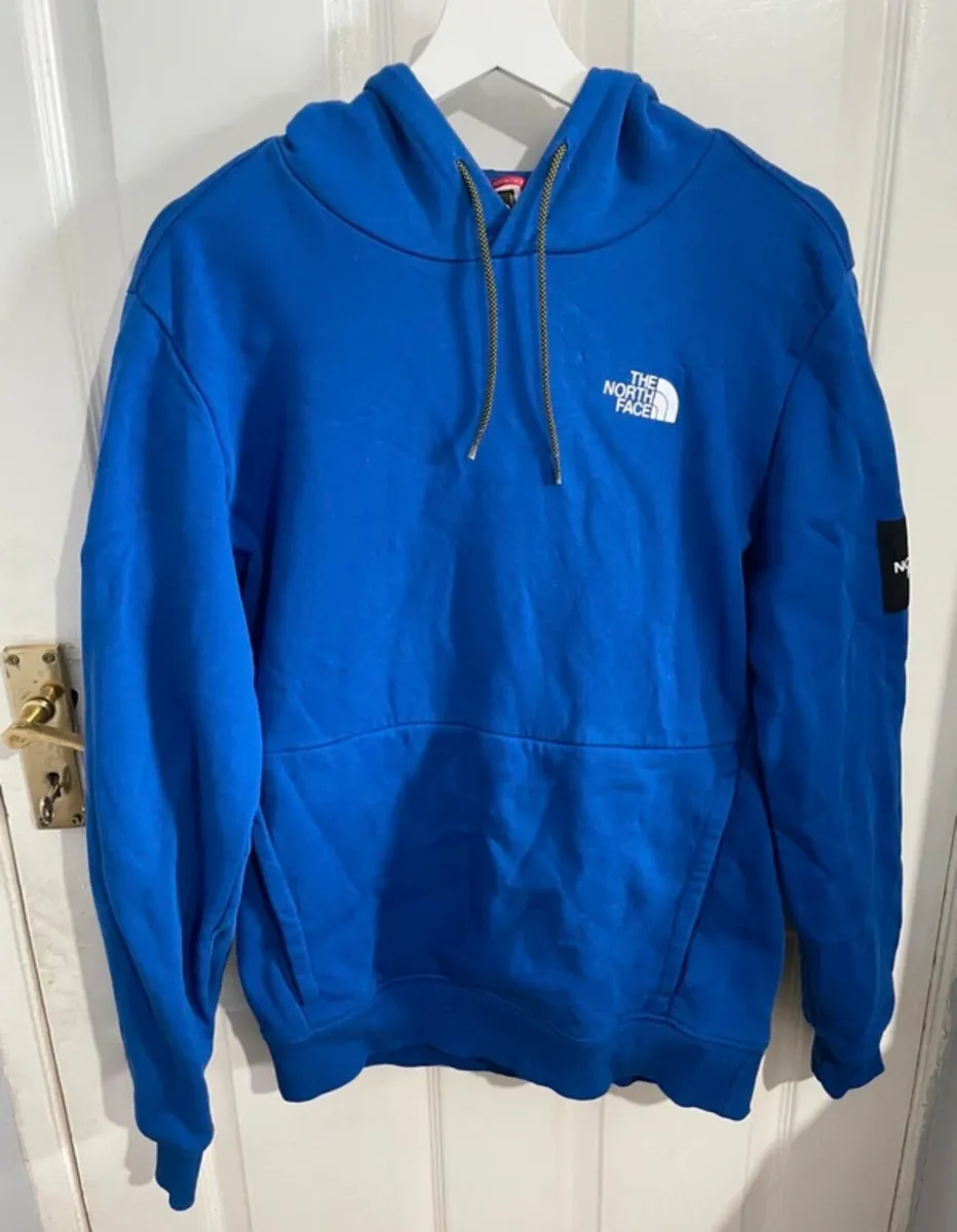 Northface Men’s Medium Blue Hoodie - Image 2