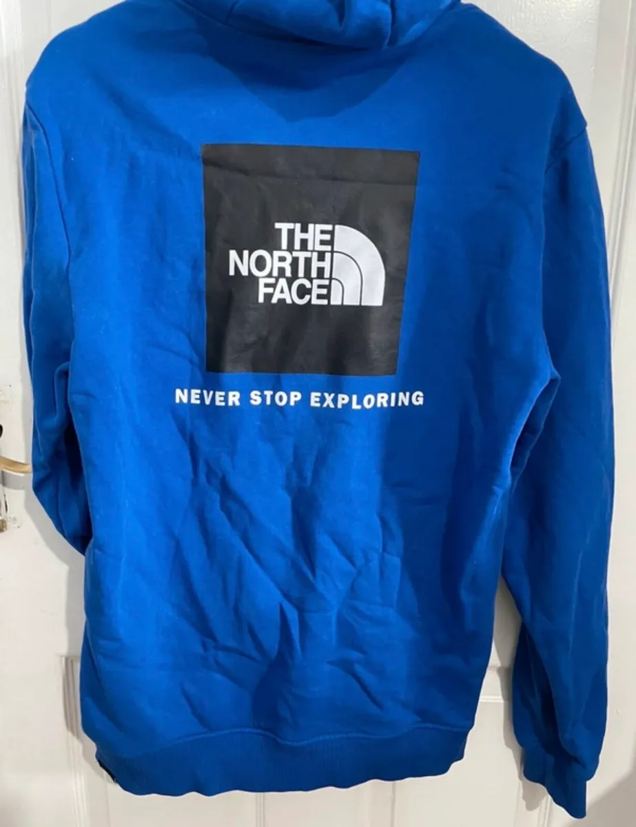 Northface Men’s Medium Blue Hoodie - Image 4