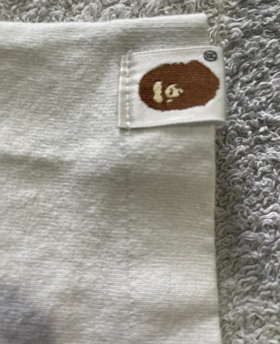Bathing Ape Men’s Medium White Printed Tee - Image 3