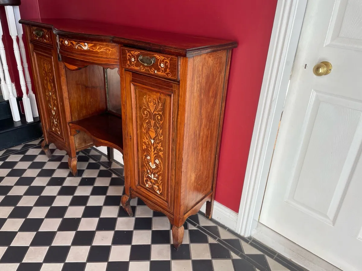 Victorian Inlaid Hallway Sideboard - Image 3