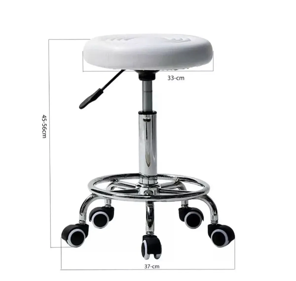 NEW Salon Stool Adjustable Swivel Chair on Wheels - Image 3