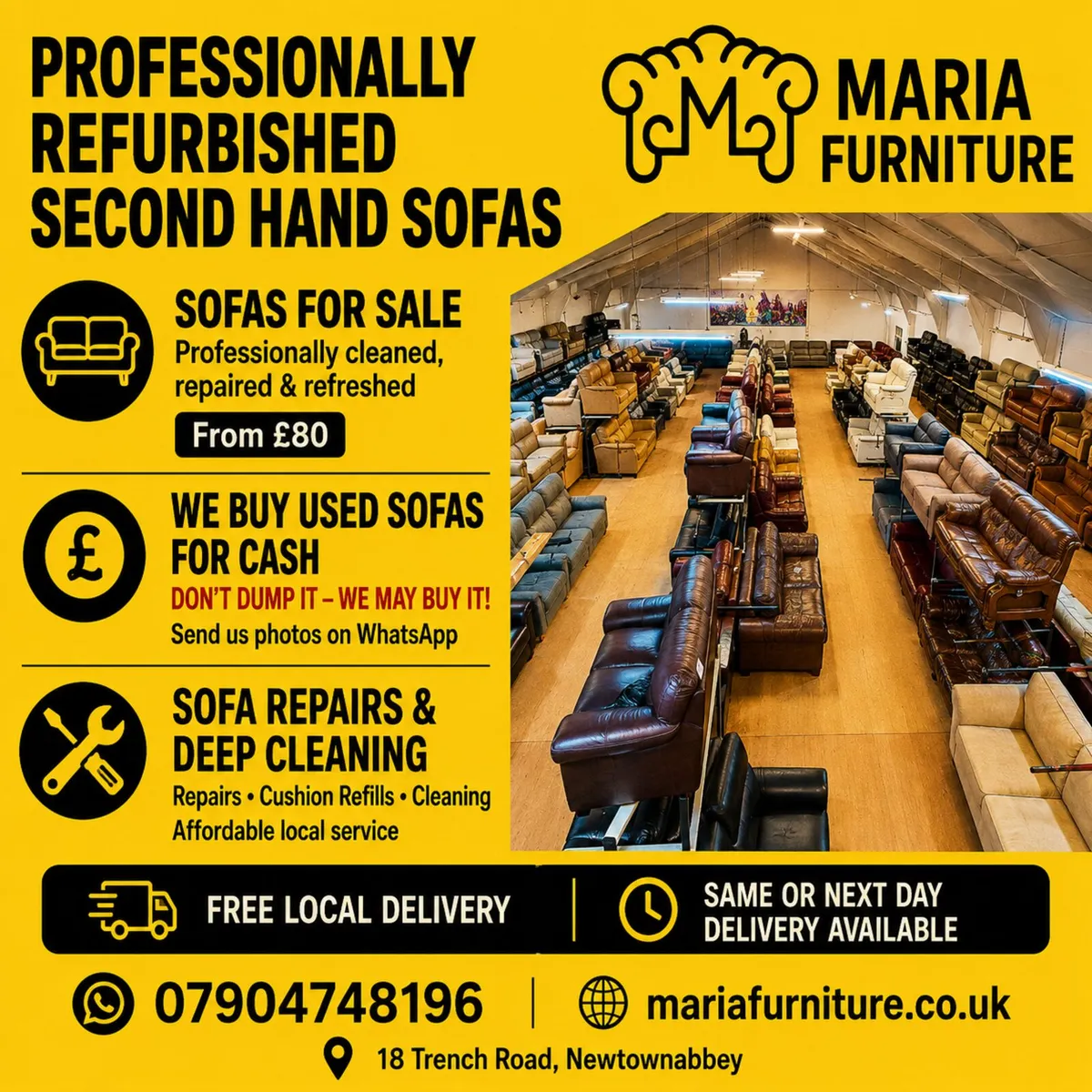 Refurbished Sofas Delivered to Dublin | 7–14 Days - Image 1