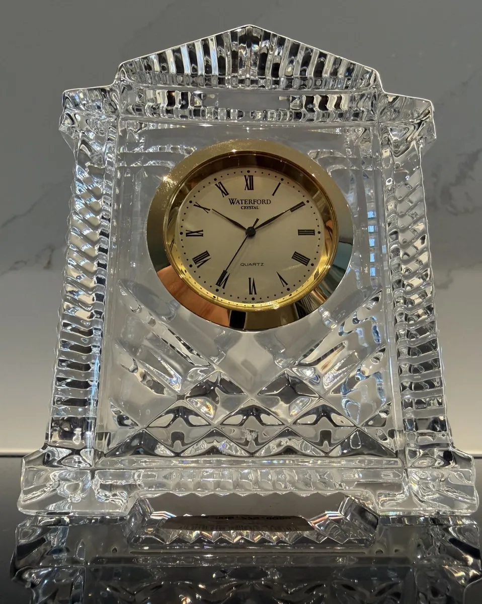 Waterford Crystal 7" Atrium Mantel Clock - Image 1