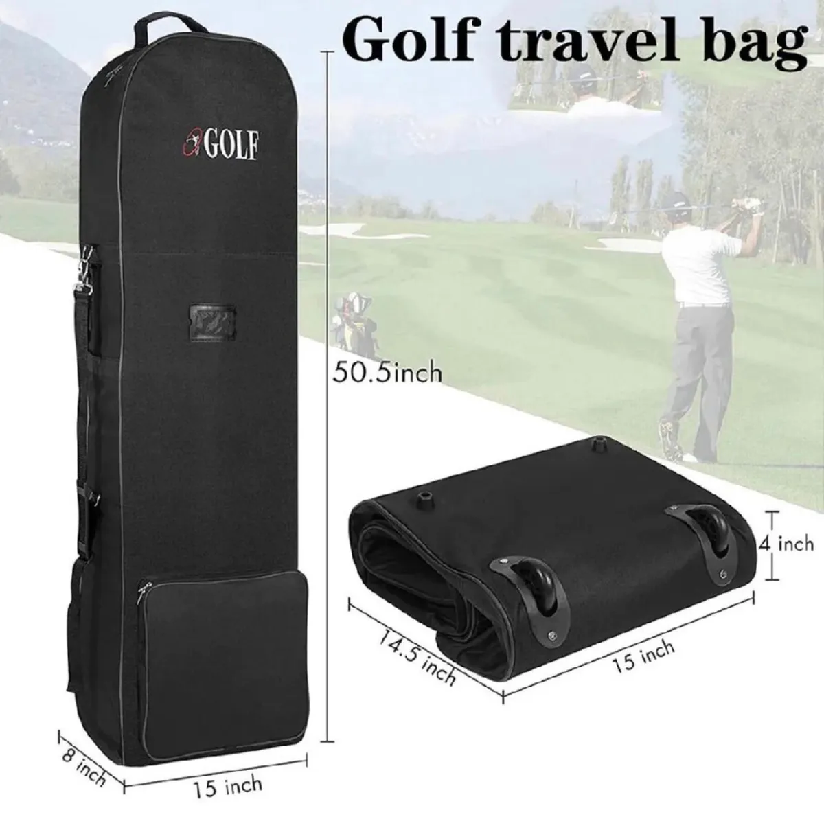New Golf Bag Flight Travel Cover - Image 4