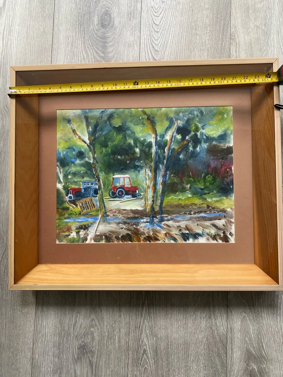 Original oil painting “Farm Yard Maam Bridge’ - Image 2