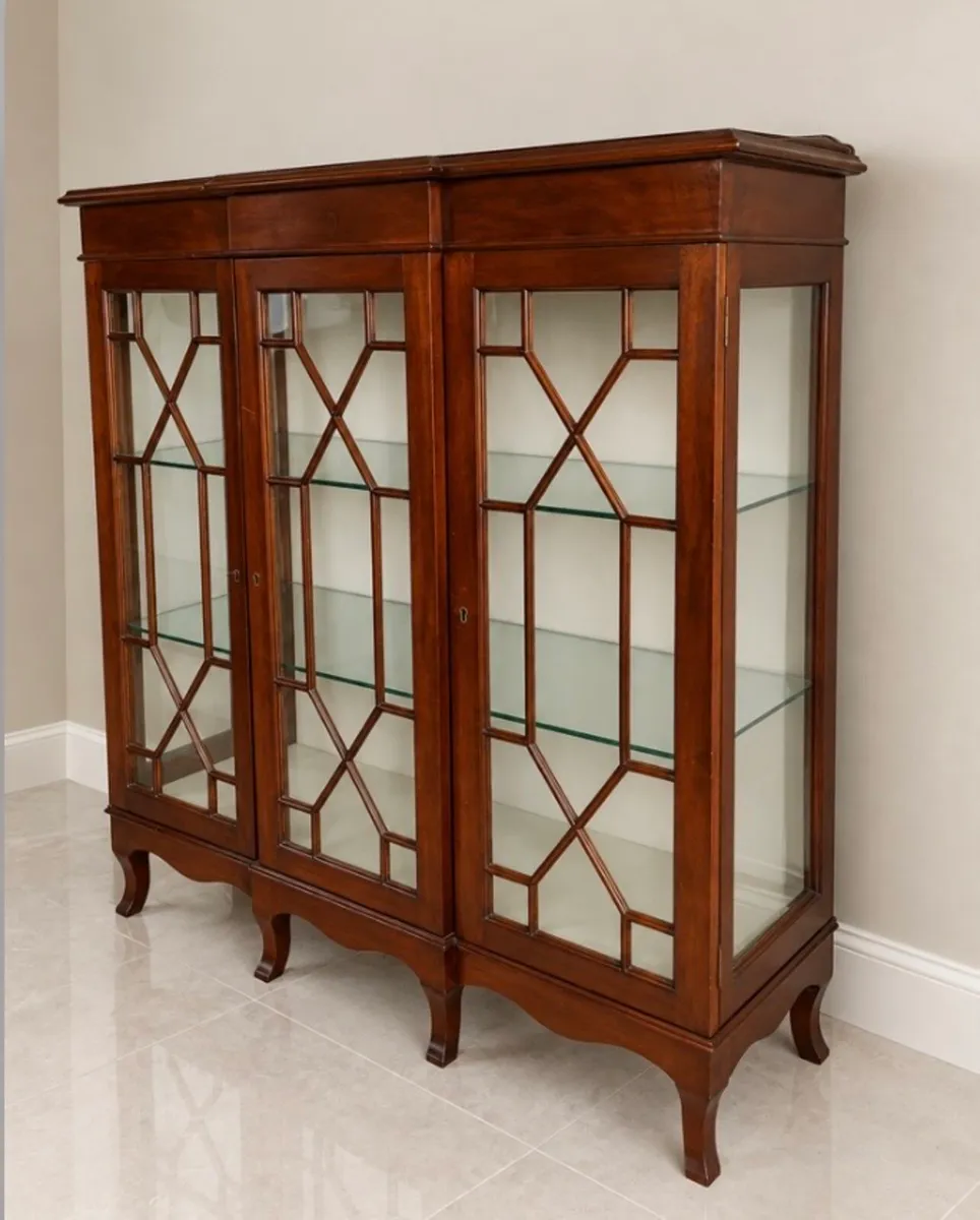 Victorian tidy size bookcase cabinet