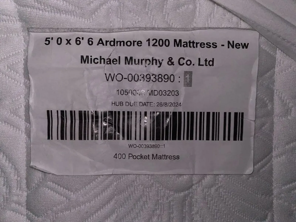Bed Base and Mattress (King Sized) - Image 2