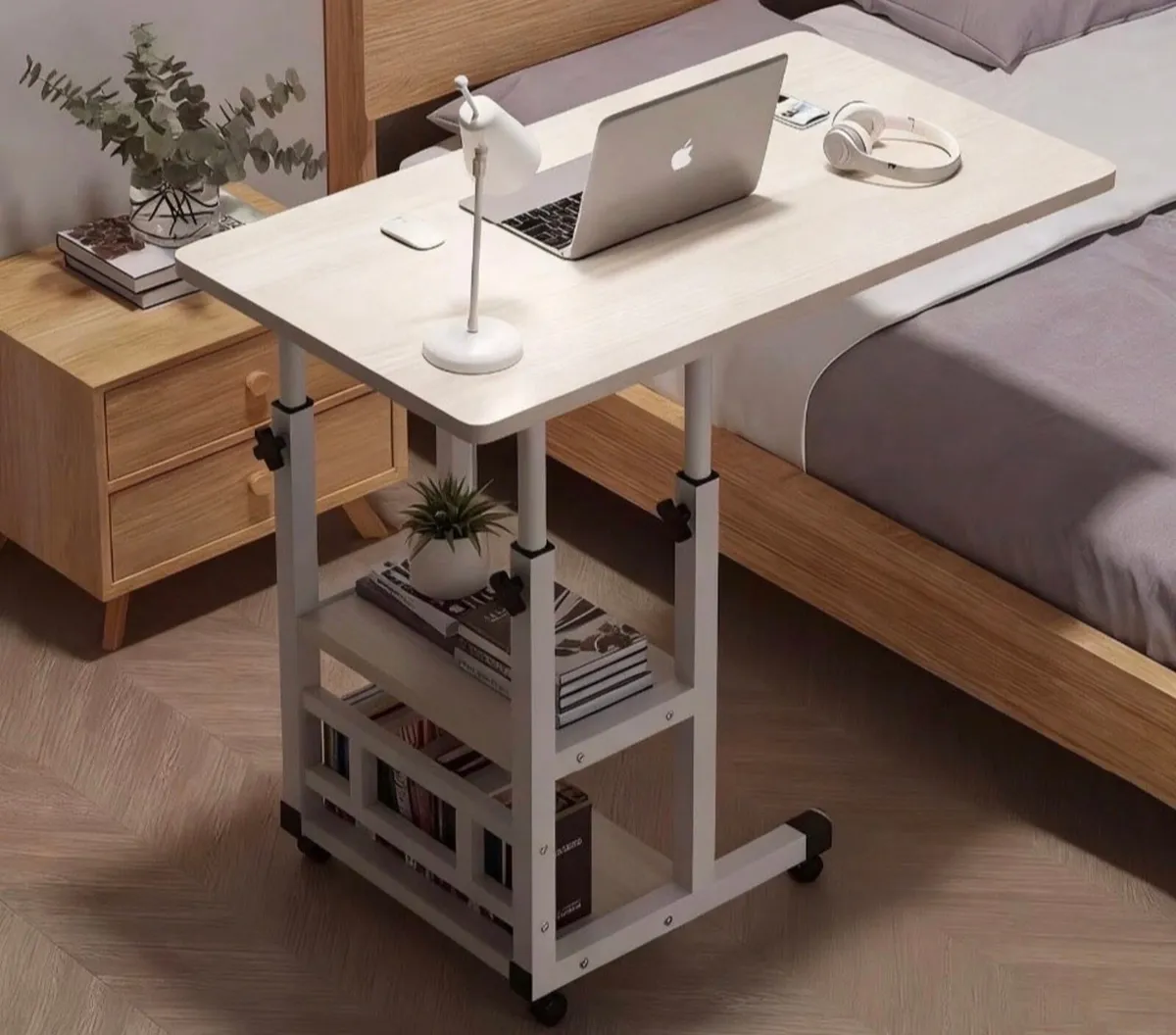 Height Adjustable Overbed Table Desk NEW - Image 2