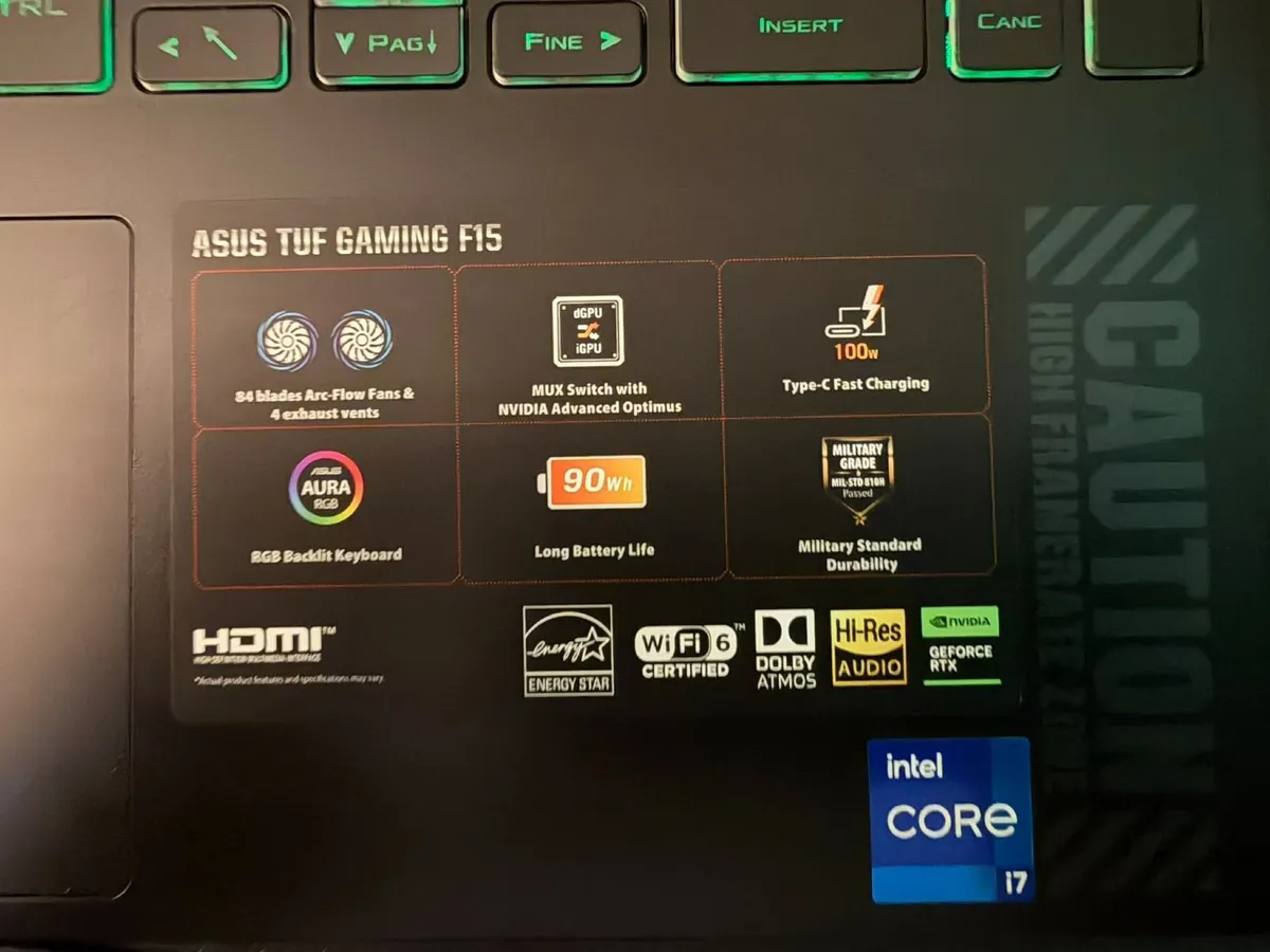 ASUS TUF Gaming F15 FX507VU - Image 2
