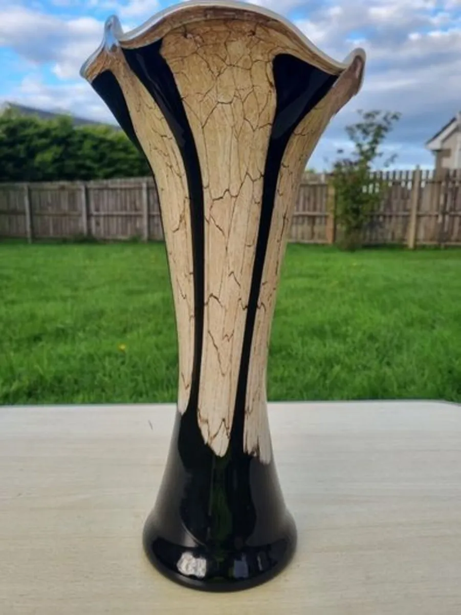 Artistic vase  Jozefina glassworks  Krosno Poland - Image 1