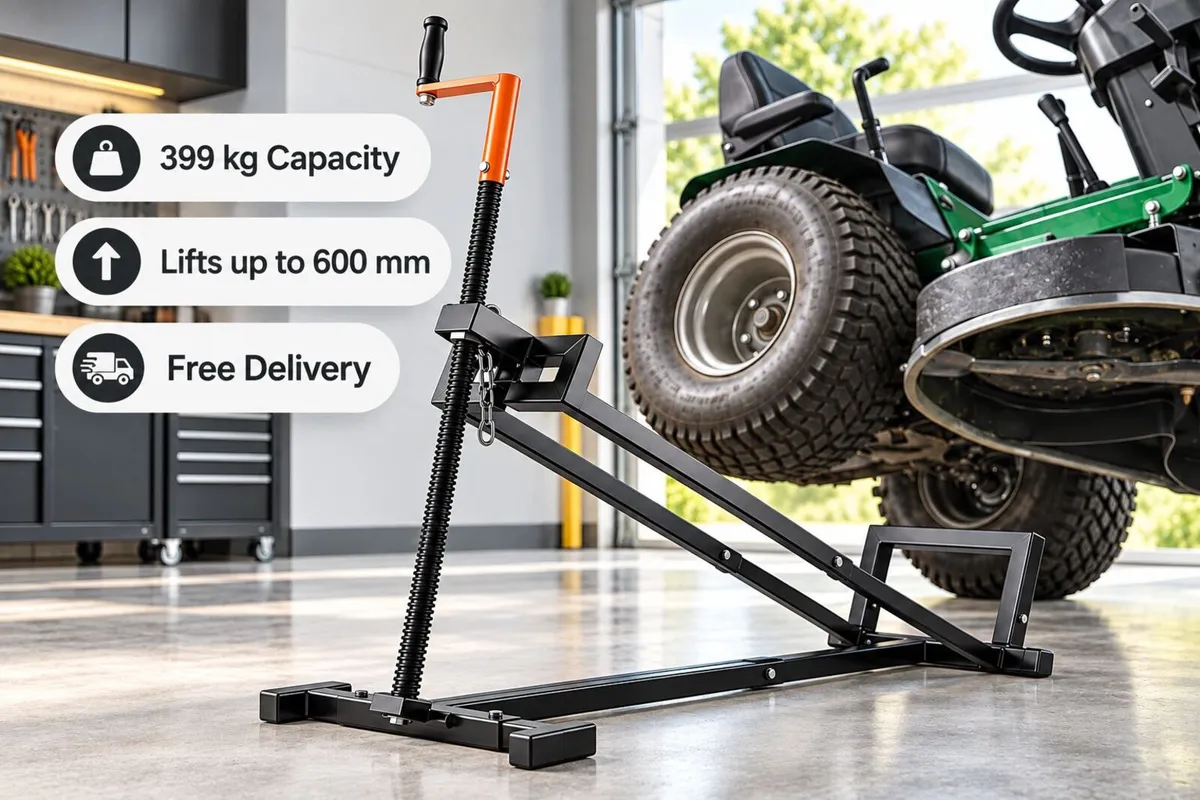 Ride On Lawn Mower Lift Jack 399 kg Capacity - Image 1