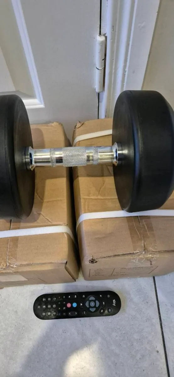 Brand new 2x15kilo dumbbell weight set - Image 1