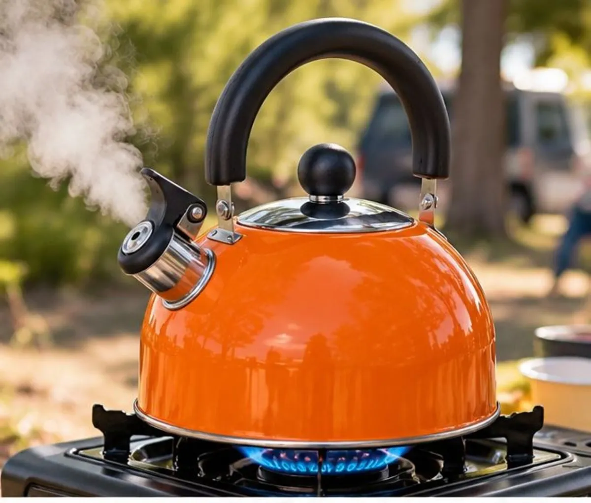 2L Stainless Steel Kettle - Orange - Image 3