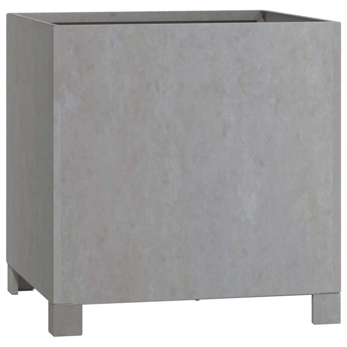 Set of 2 Corten Steel Planters with Legs 40 x 40 x - Image 4