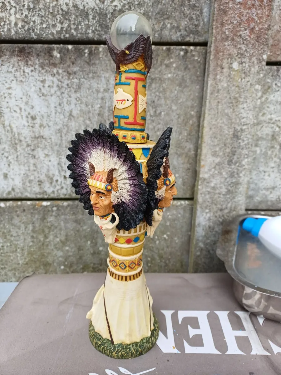 Vintage Native American Knife Figure - Image 1