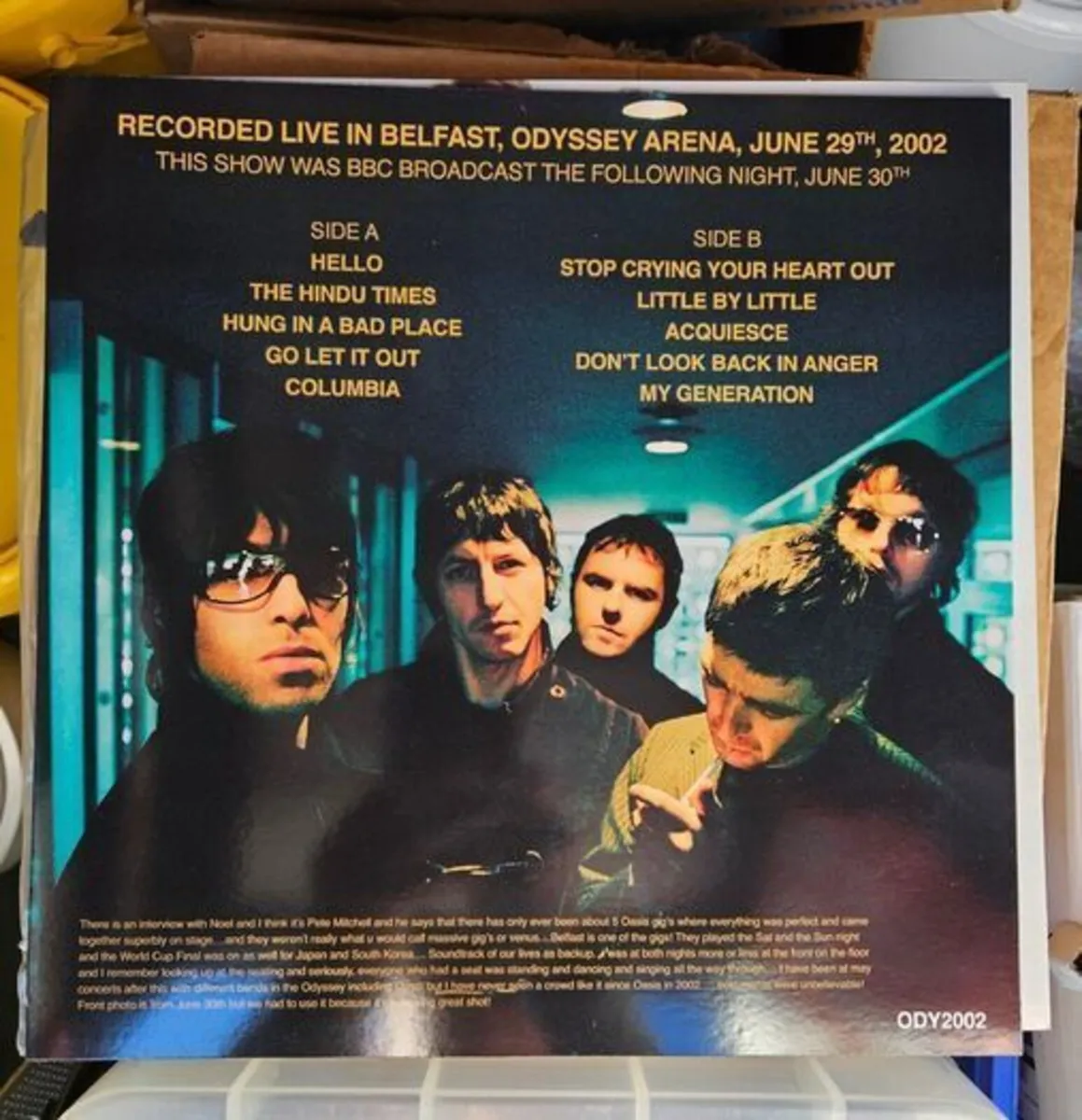 Oasis "Teenage Kicks" Vinyl Album - Image 2