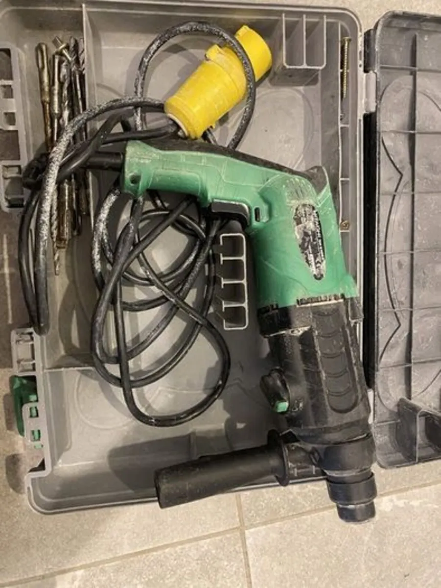 Hitachi DH24PB2 Rotary Hammer Drill + Case + Bits - Image 3