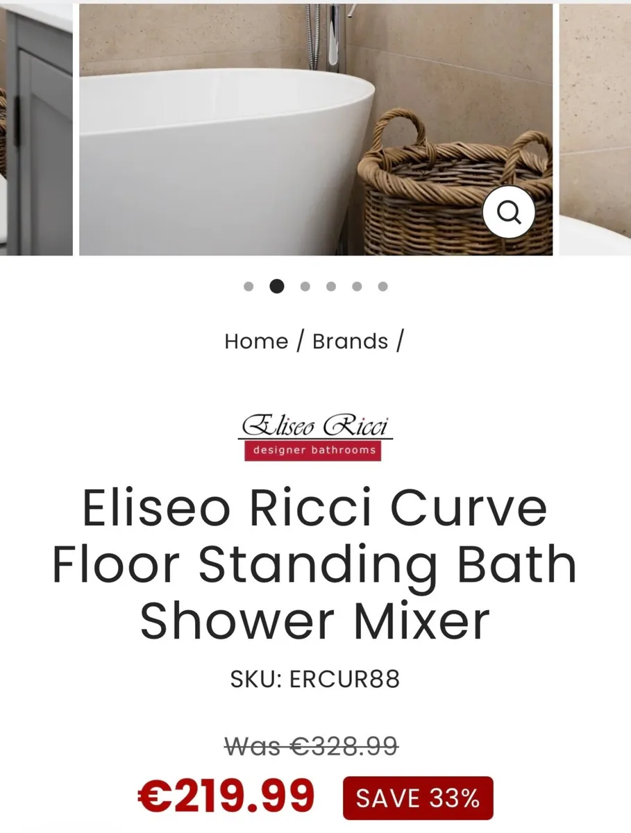 Elegant curved freestanding bath-shower mixer - Image 4