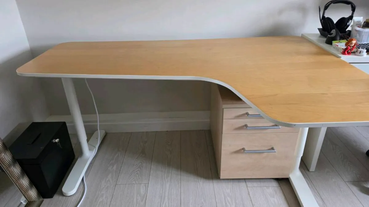 IKEA BEKANT / GALANT Corner Desk (Right-Handed) + - Image 1