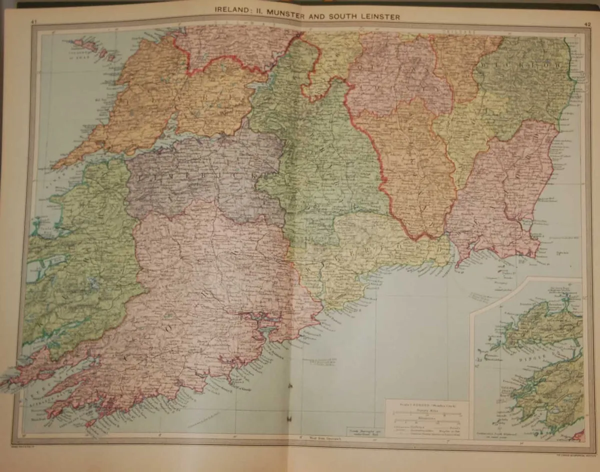 1930 Map Munster & South Leinster - Image 1