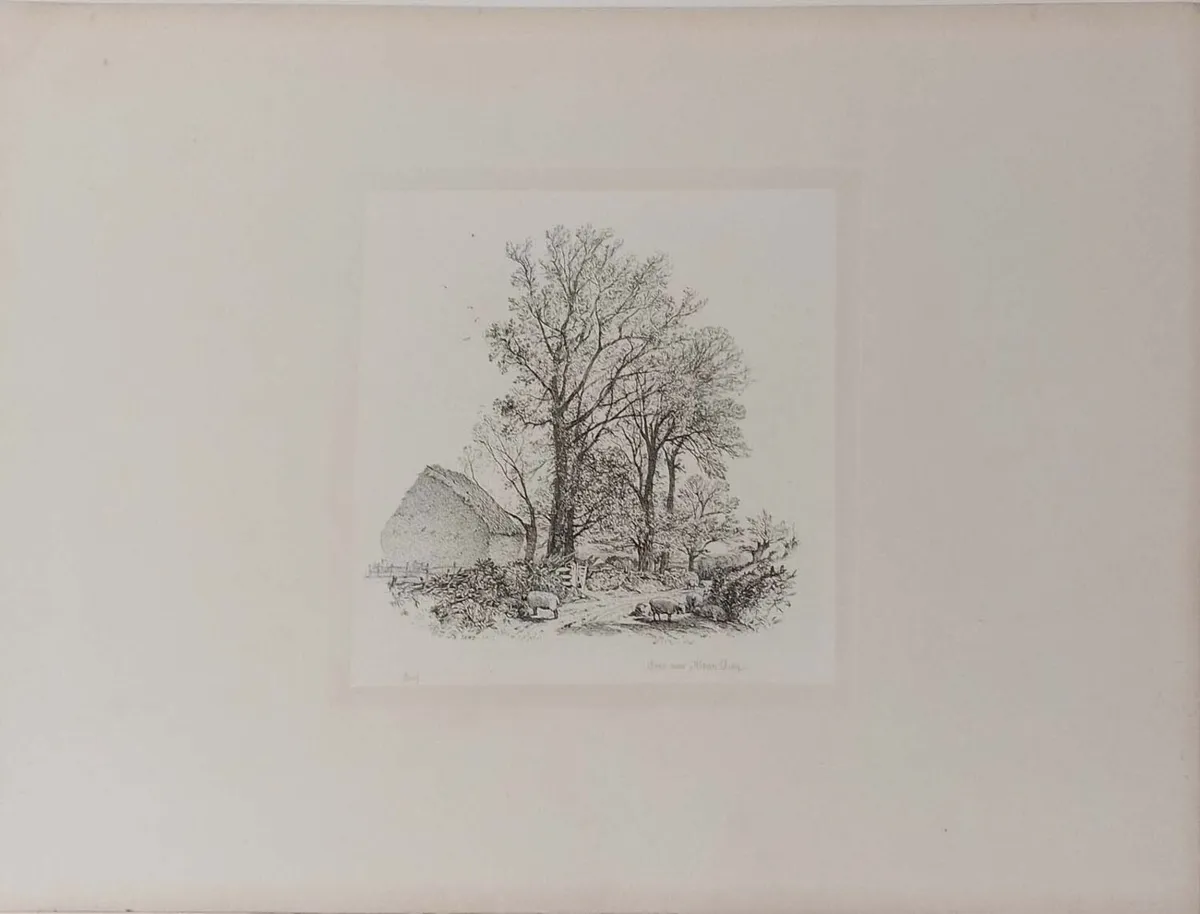 Lane Near Herne Bay Etching Robert Brandard - Image 1