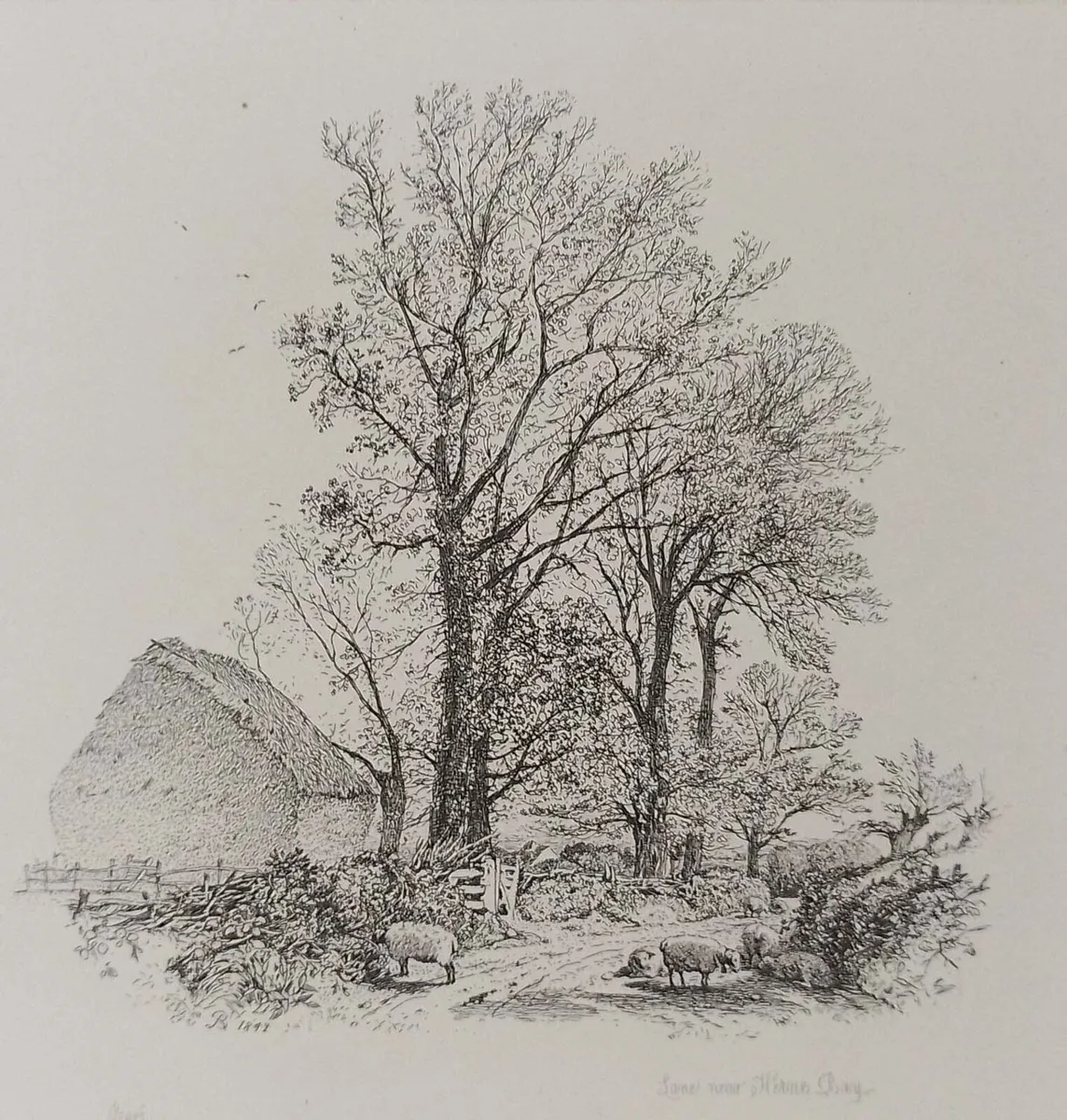 Lane Near Herne Bay Etching Robert Brandard - Image 3