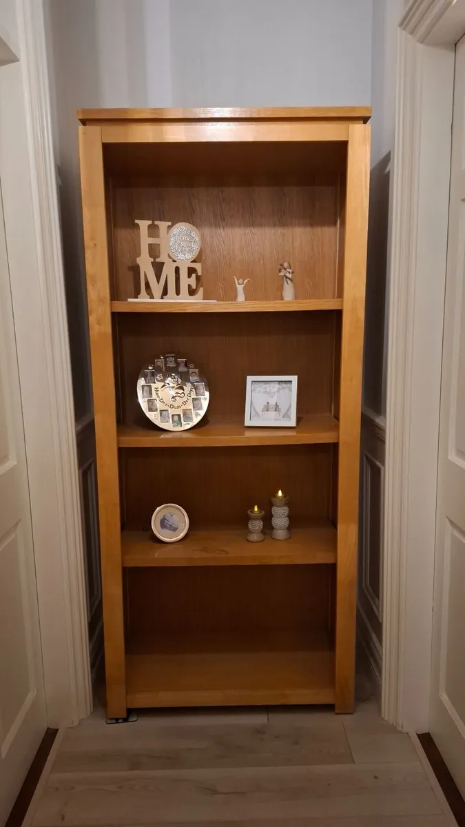 Solid Oak Bookshelf / Display Unit - Image 1