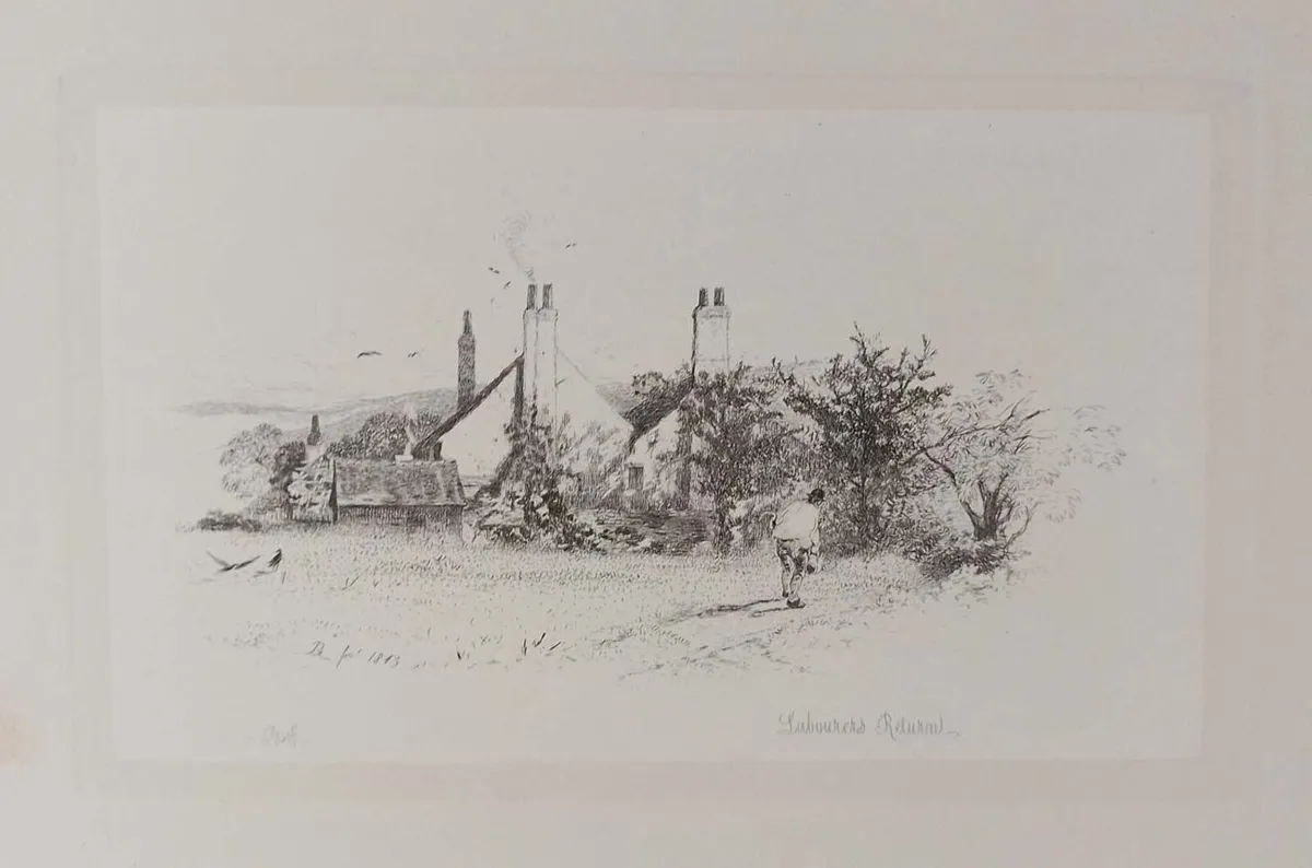 Labourers Return Etching Robert Brandard - Image 2