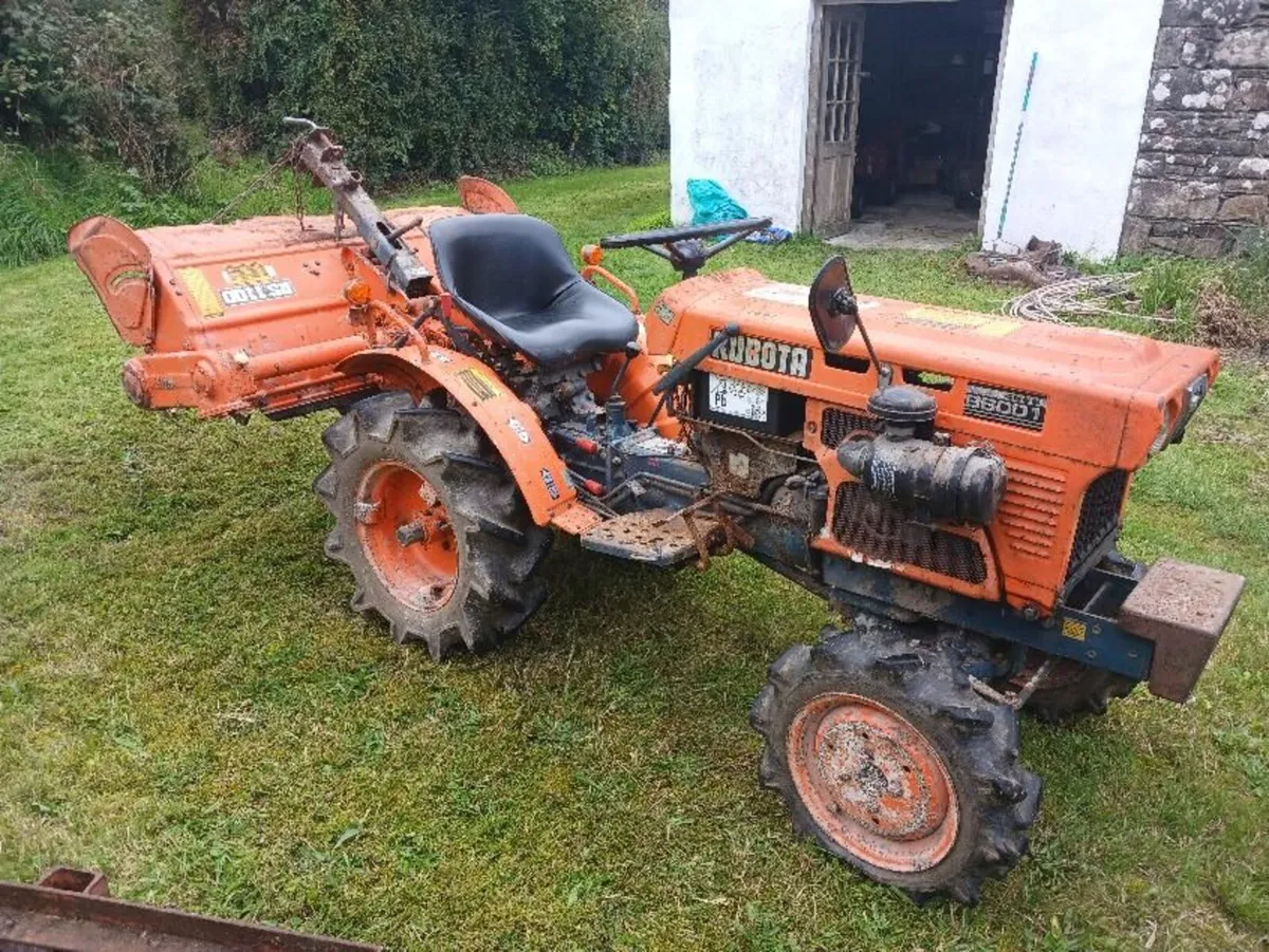 Kubota B6001DT Compact Tractor and Implements - Image 2