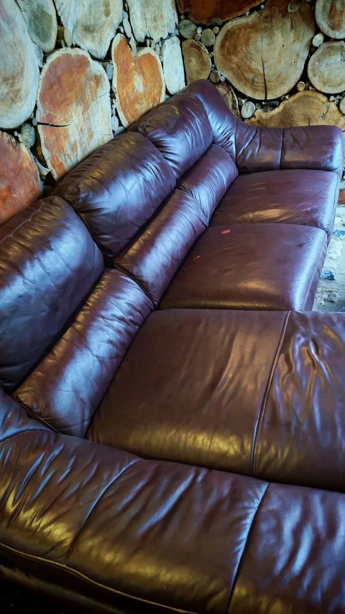 Full leather L shaped  bed FREE - Image 2