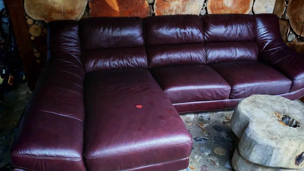 Full leather L shaped  bed FREE - Image 3