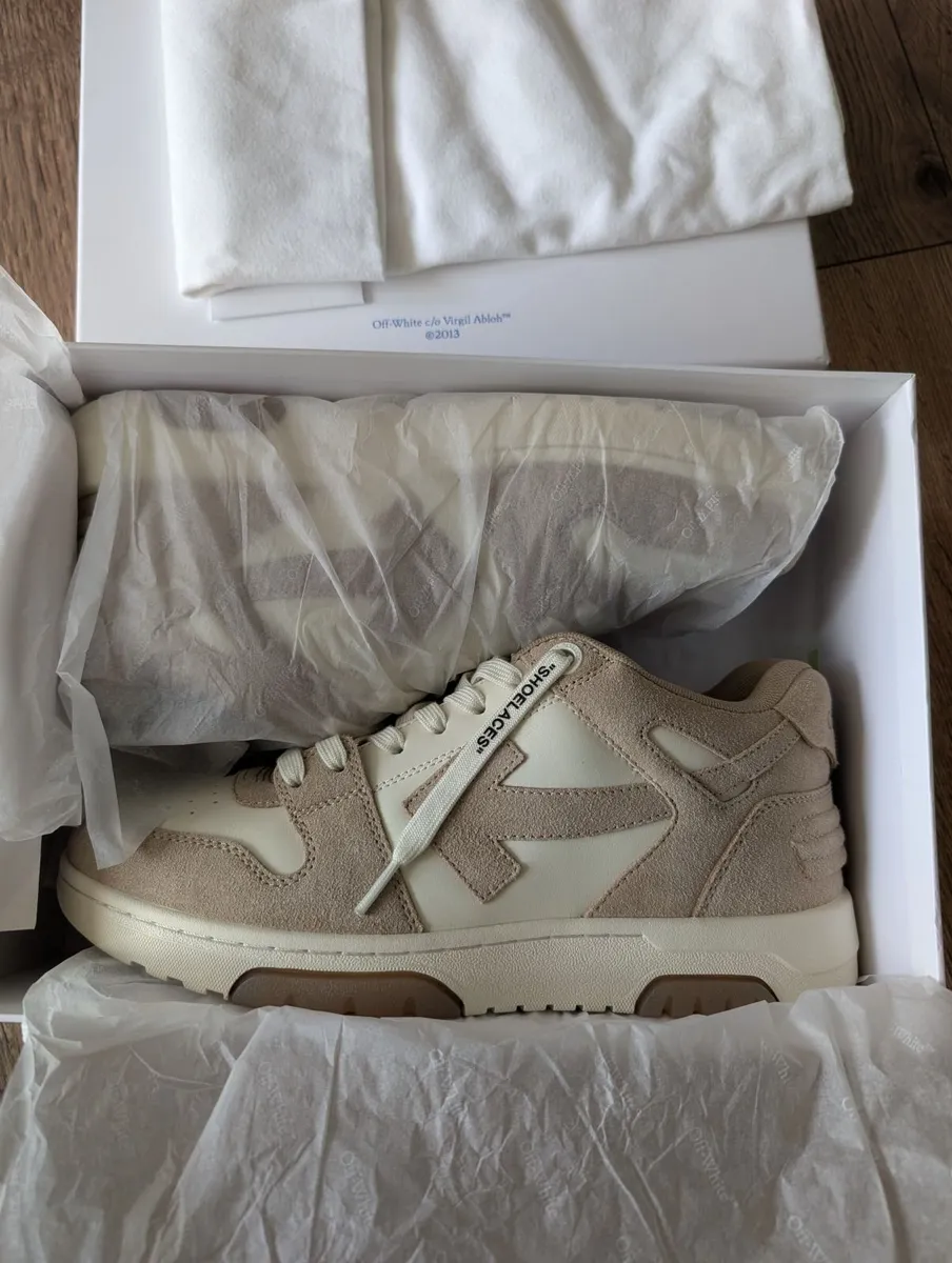 [New] Off-White Men's Sneakers Suede - Image 1