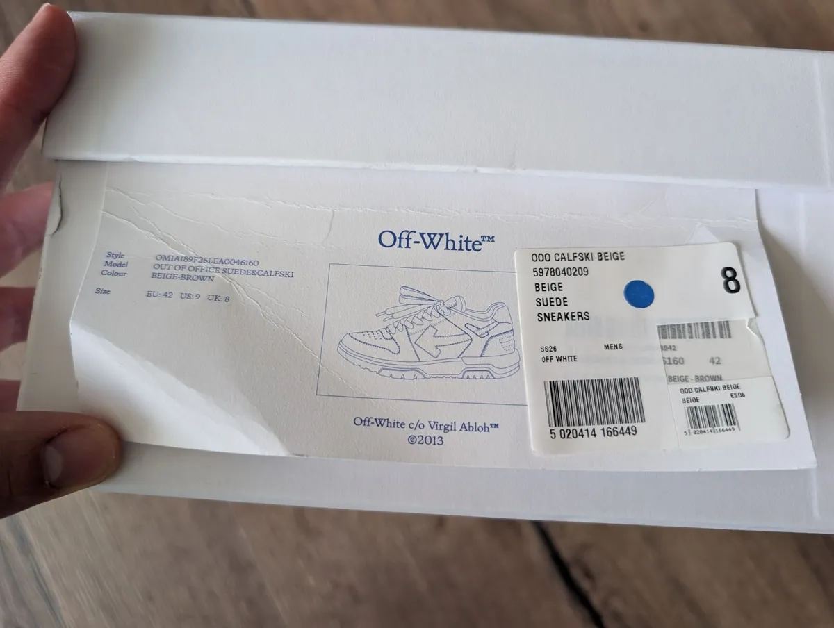 [New] Off-White Men's Sneakers Suede - Image 4