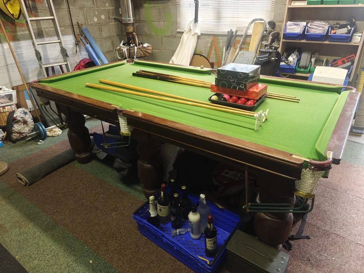 Antique Billiards Table – 4ft x 7.5ft - Image 3