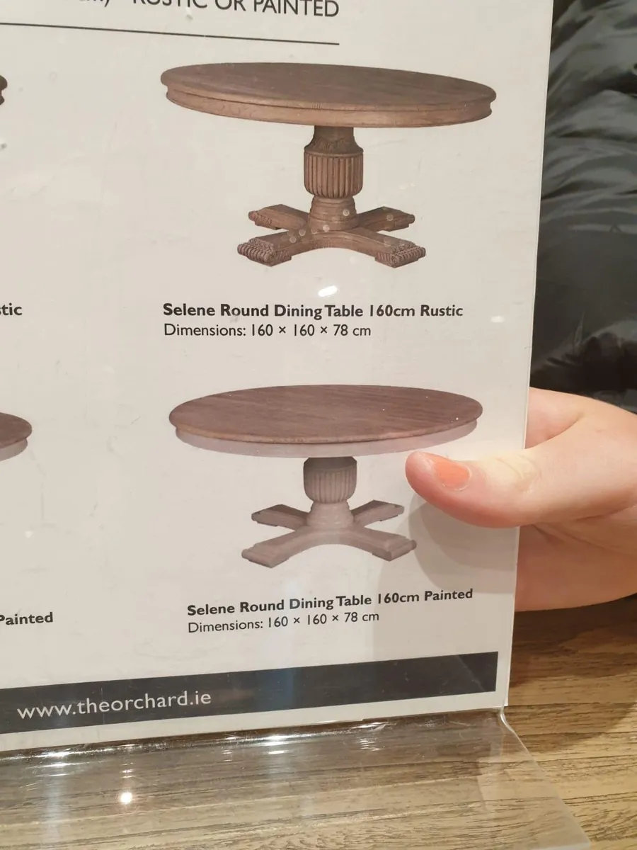 Round Dining Table Selene, bought from The Orchard - Image 3