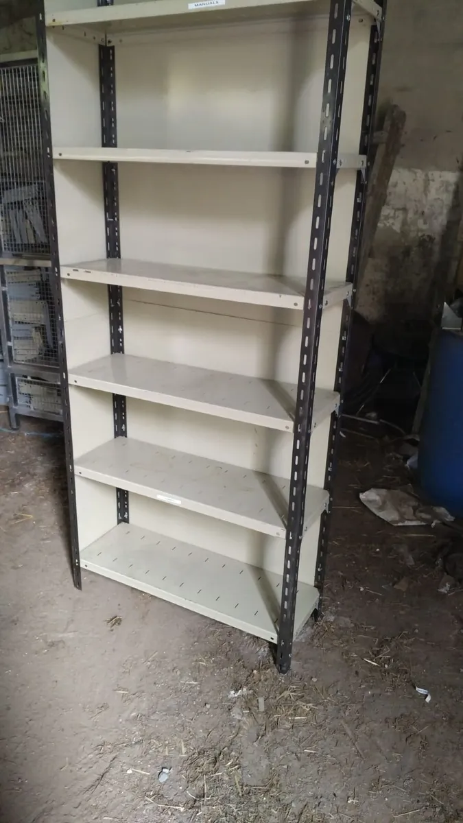Warehouse shelving and stainless cage - Image 1