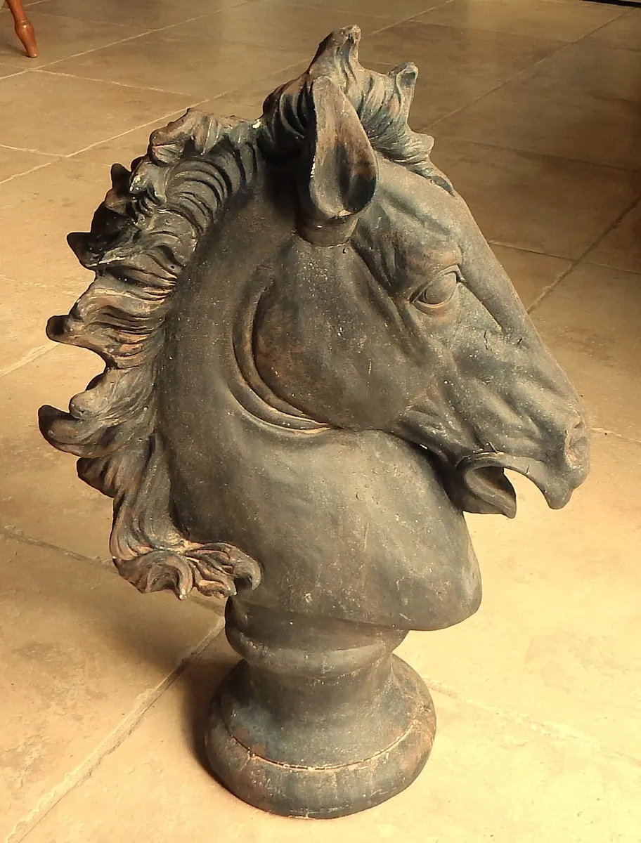 Large Vintage Figurine of Horse Head - Image 1