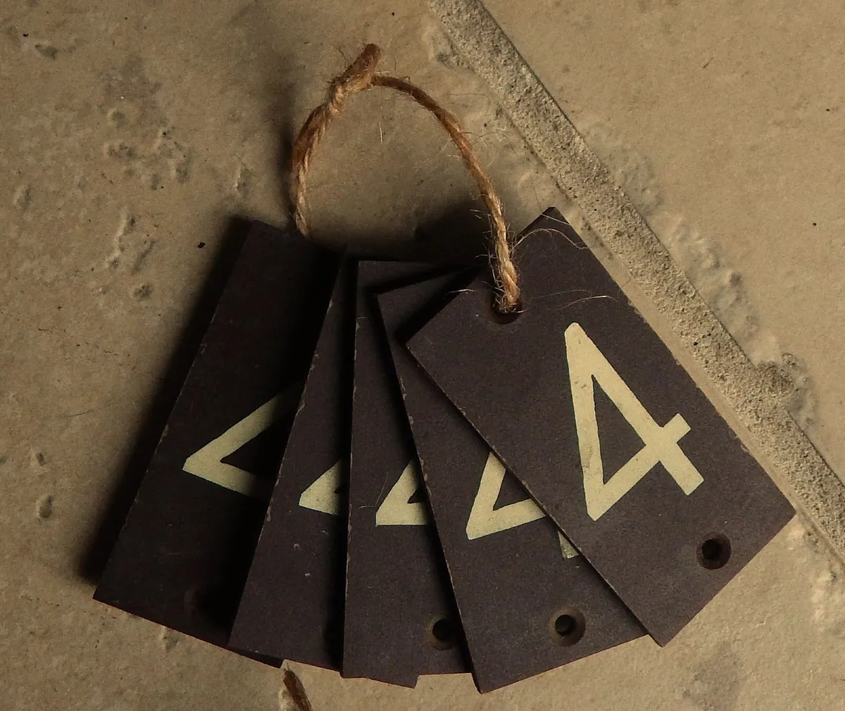 Selection of Small Vintage Bakelite Door Plaques - Image 2