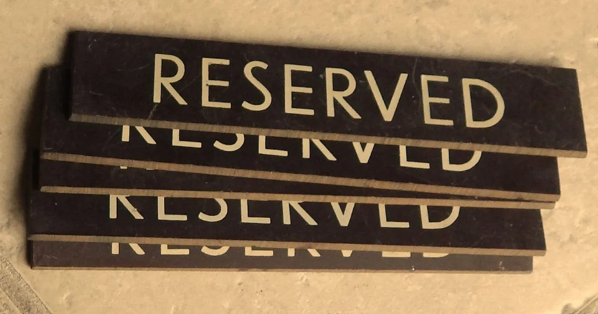 Selection of Small Vintage Bakelite Door Plaques - Image 4