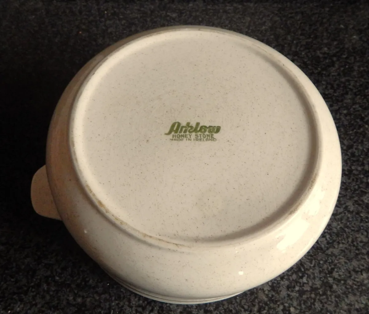 Vintage Arklow Pottery Honey Stone Serving Dish - Image 3