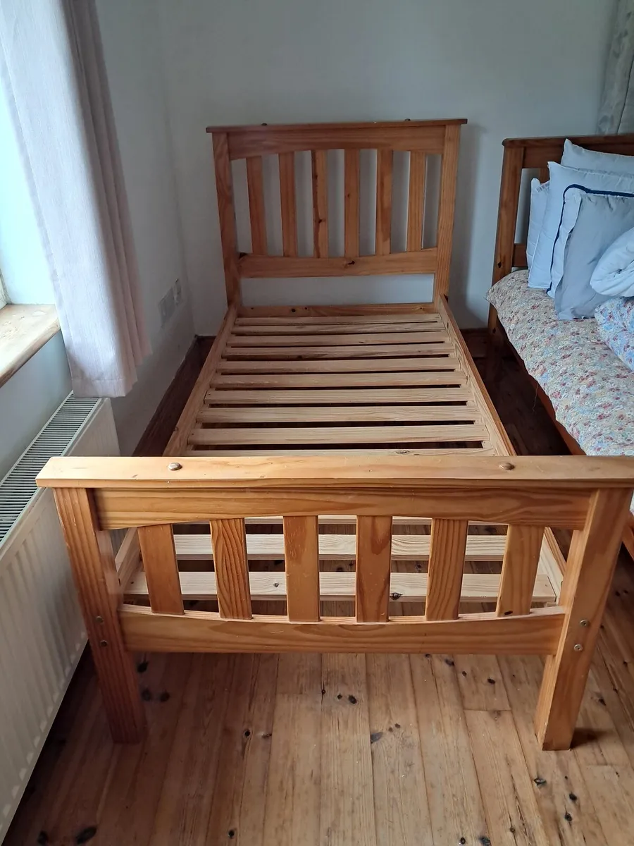 Timber second hand Single Bed no mattress