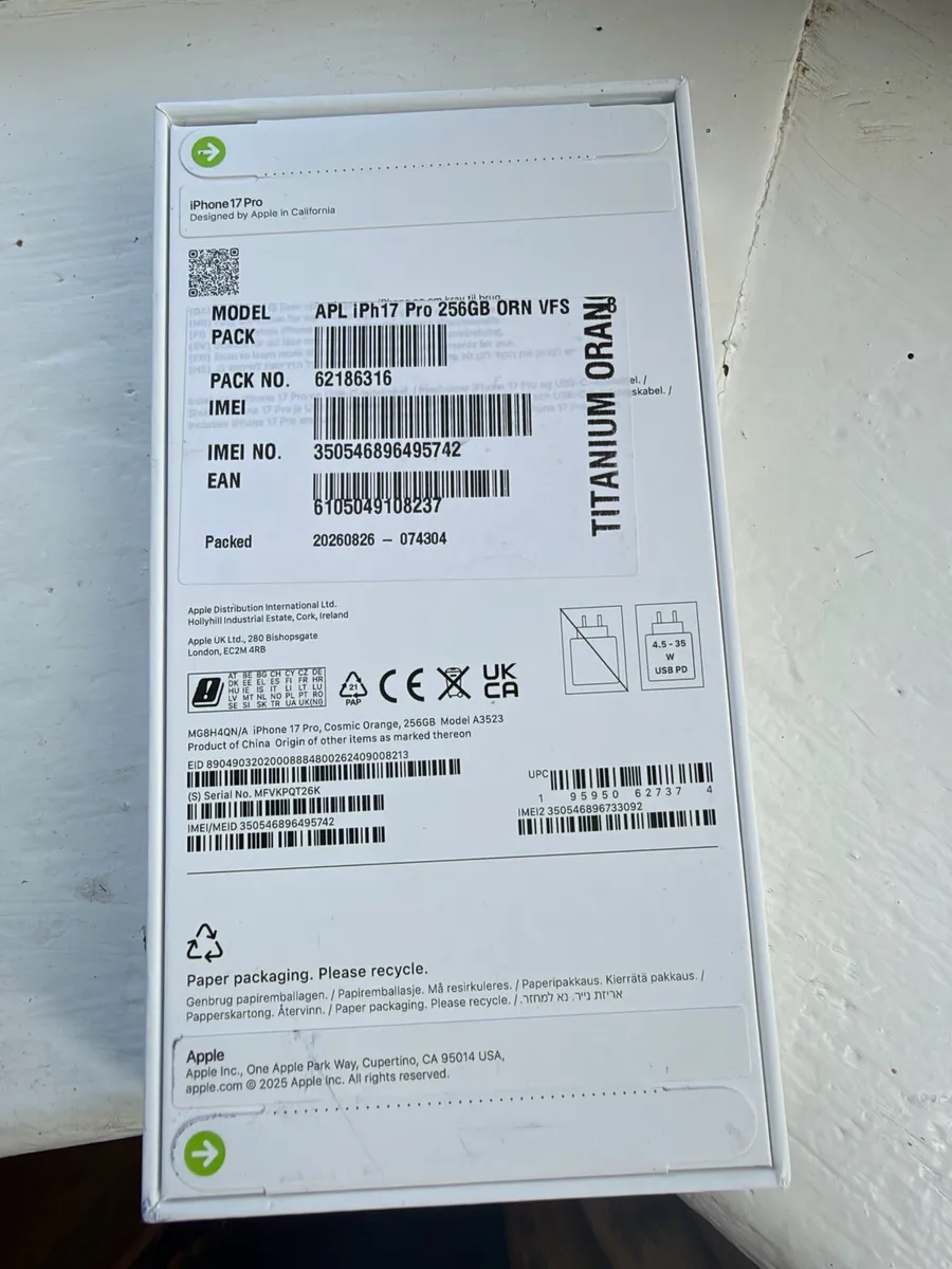 iPhone 17 Pro 256 gb brand new unopened - Image 2