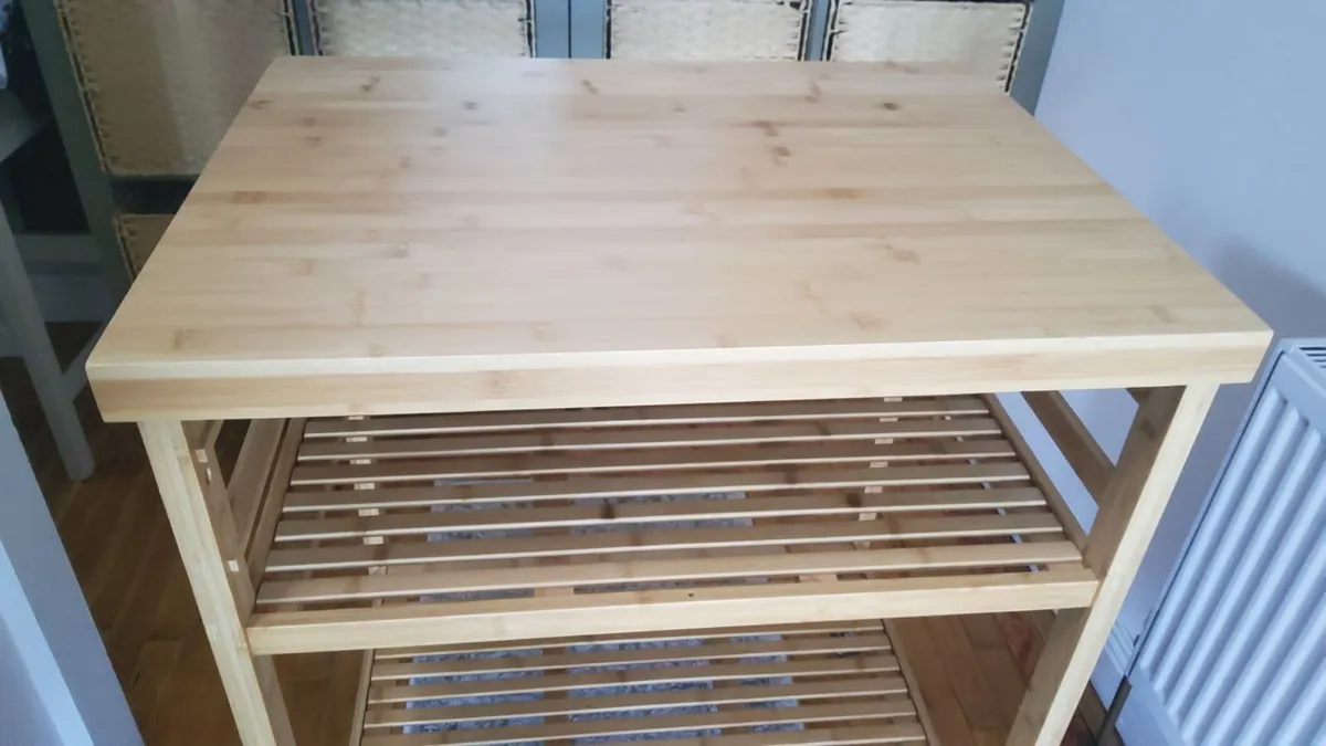 Bamboo Kitchen Trolley - Image 3