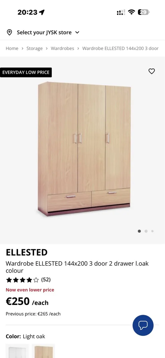 3 door wardrobe - Image 1