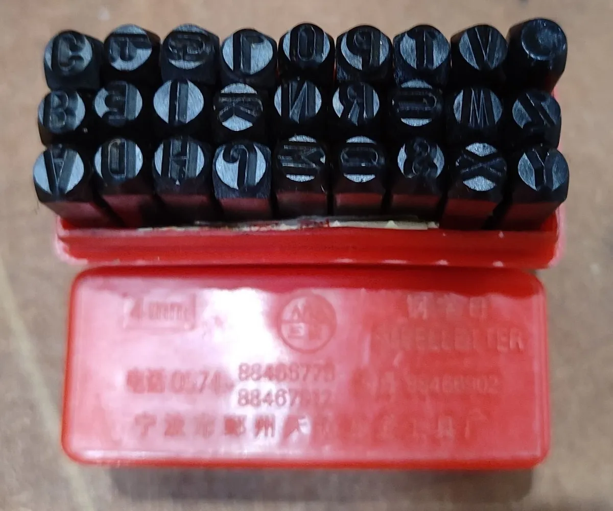 New Steel Letter Punch Set - Image 1