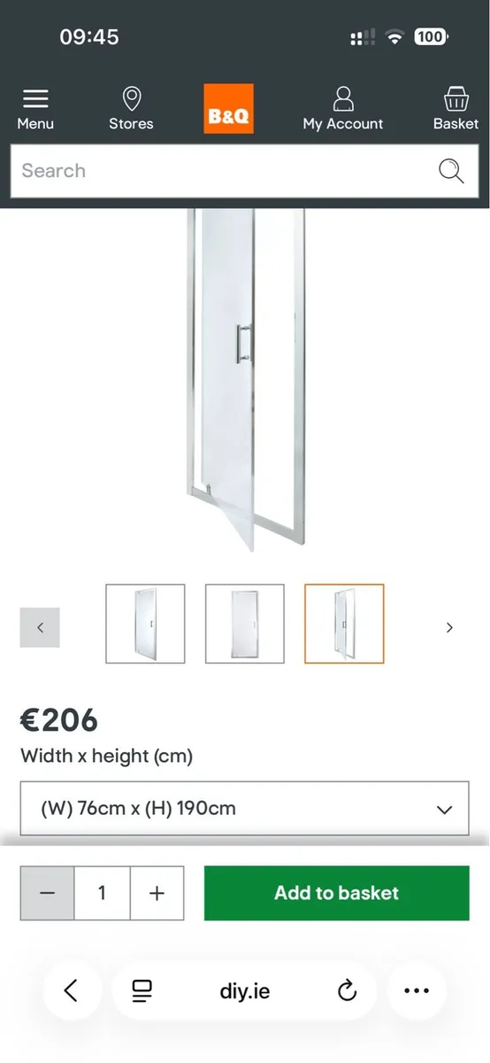 Shower door and side panel NEW - Image 4