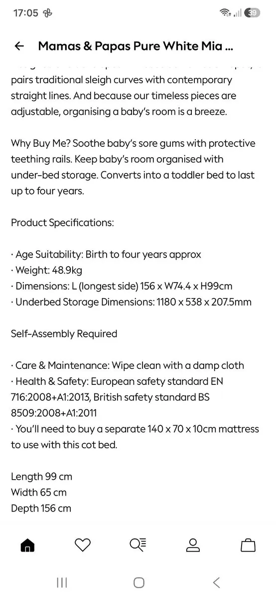 Baby Cot - Image 2